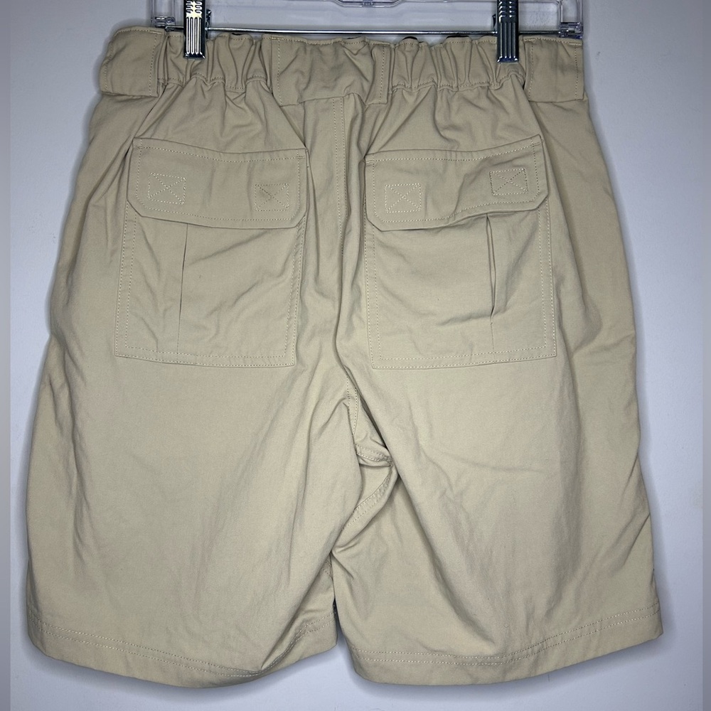Duluth Trading Co Men's M Dry On the Fly Khaki Short 9” Inseam Elastic Waist - Picture 2 of 5